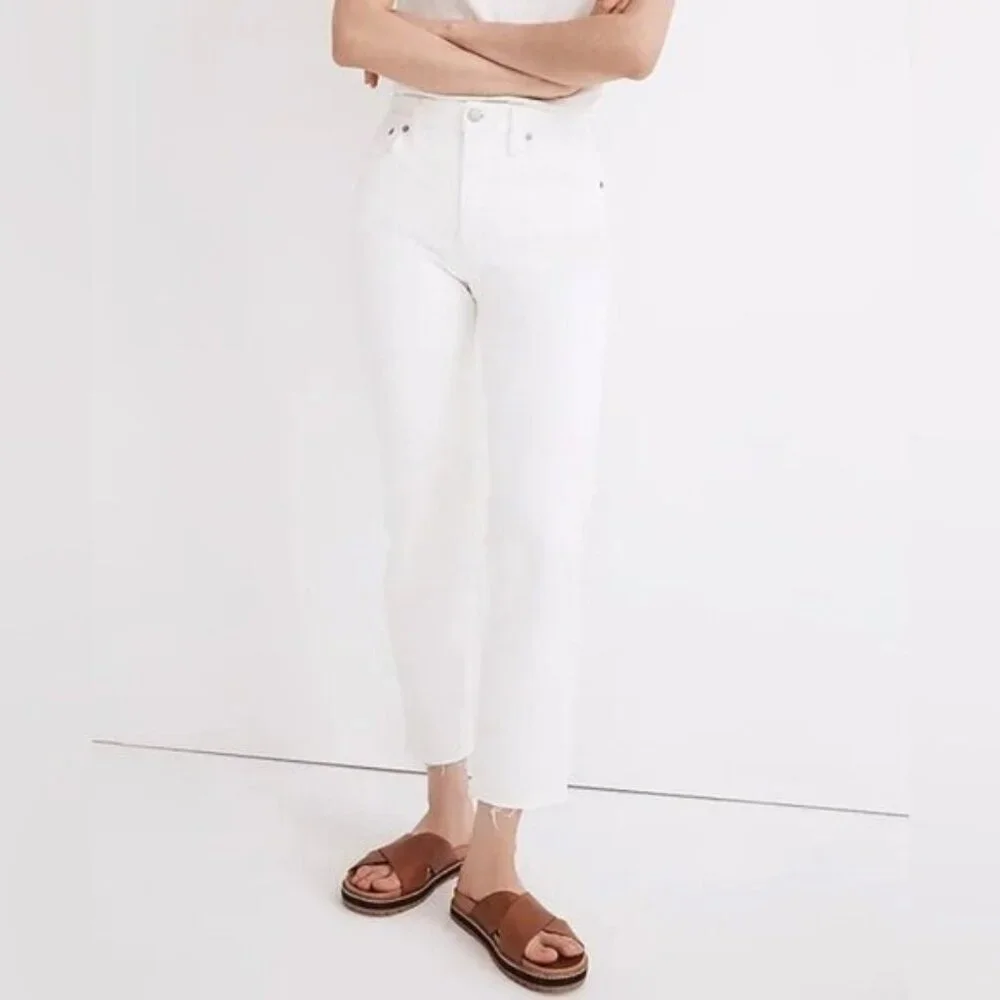 Madewell Women's High Rise Jeans - White - Picture 1 of 13